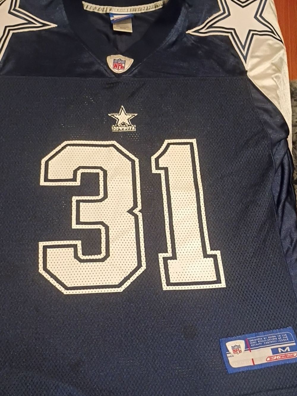 NFL Dallas Cowboys Navy & White #31 Football Jersey